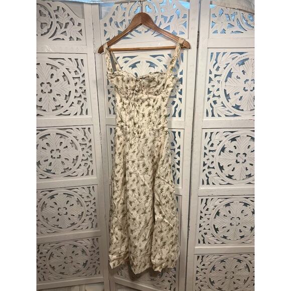 House of CB Carmen Garden Print Bustier Midi Sundress Size S Small - Picture 5 of 10